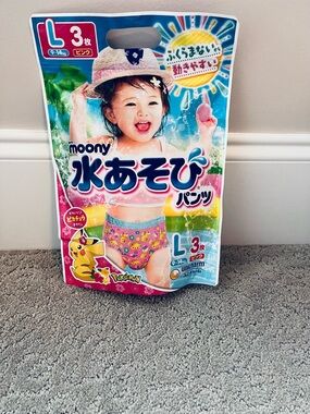 Moony Kids 3 Swim Pants L - Pink Pokémon Design